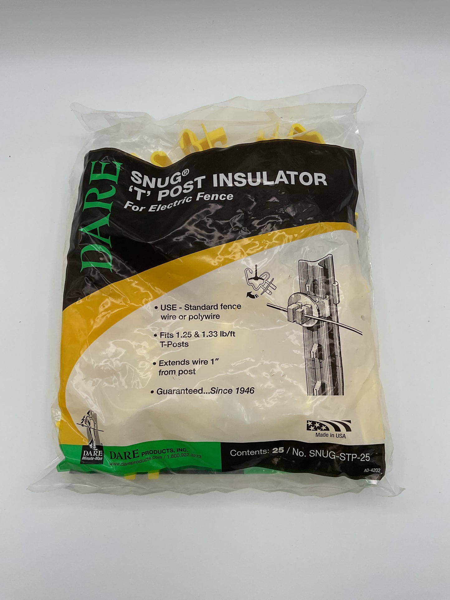 Dare Snug T post Insulator SNUG-STP-25