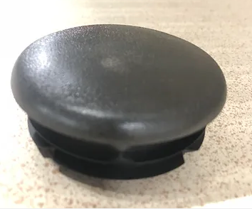 Pipe Cap - 2-7/8" - Black