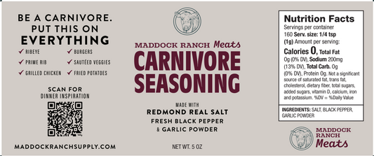 Maddock Ranch Meats Carnivore Seasoning