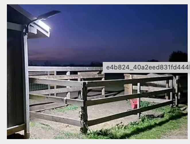 Ranch Hand 500 W Fence Mount Solar Light