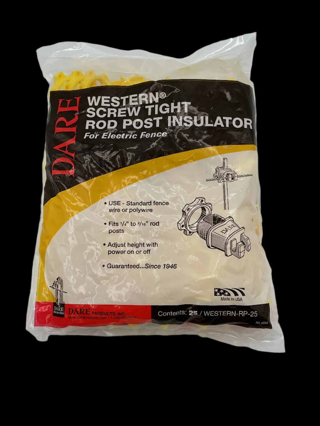 Dare Western Screw Tight Rod Post Insulator - Western-RP-25