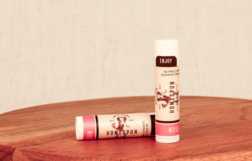 HomeSpun Chick Goat Milk Lip Balm - .15 oz Tube