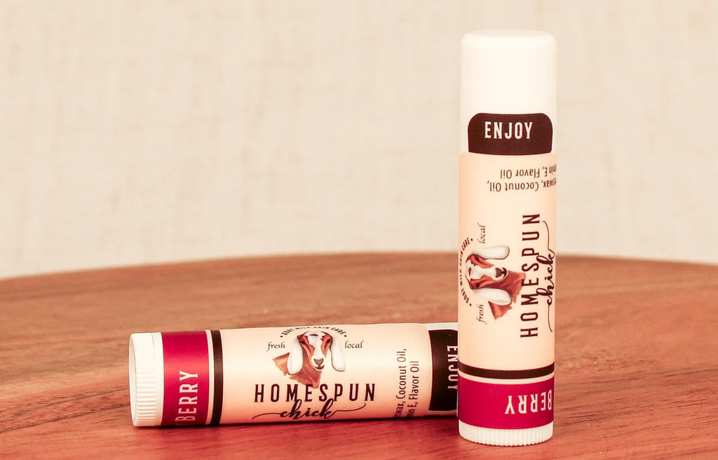 HomeSpun Chick Goat Milk Lip Balm - .15 oz Tube