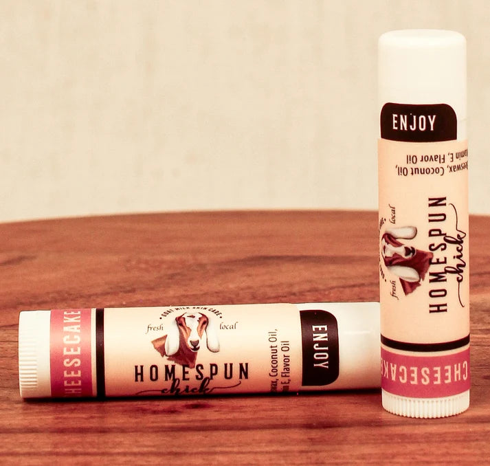 HomeSpun Chick Goat Milk Lip Balm - .15 oz Tube