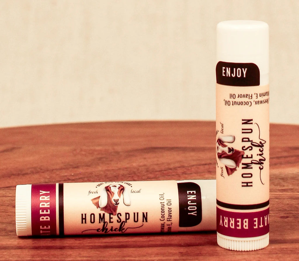 HomeSpun Chick Goat Milk Lip Balm - .15 oz Tube