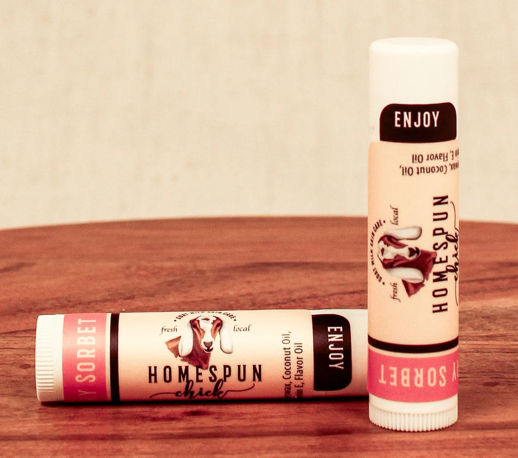 HomeSpun Chick Goat Milk Lip Balm - .15 oz Tube