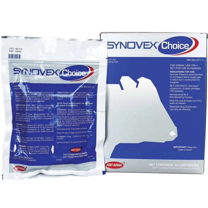 Synovex Choice Implants - 100 Dose